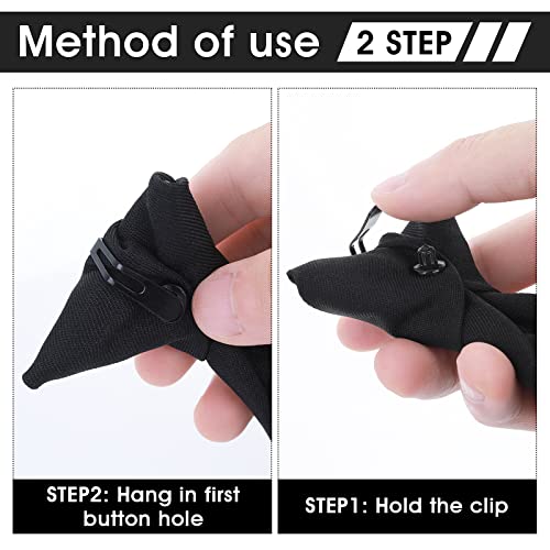 Yolev 14 Inch Boy's Clip-on Ties Solid Color Clip-on Ties Pre-tied Neckt Adjustable Neck Strap Tie for Wedding Graduation