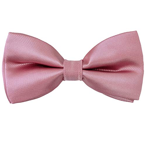 Kids Boys Silk Bow Ties - Adjustable Bowtie for Baby Toddler Gifts, Pink, Children size