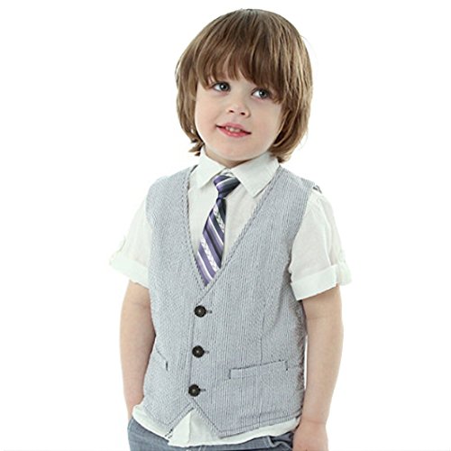 kilofly Pre-tied Adjustable Neck Strap Tie Boys Baby Necktie Value Set of 5
