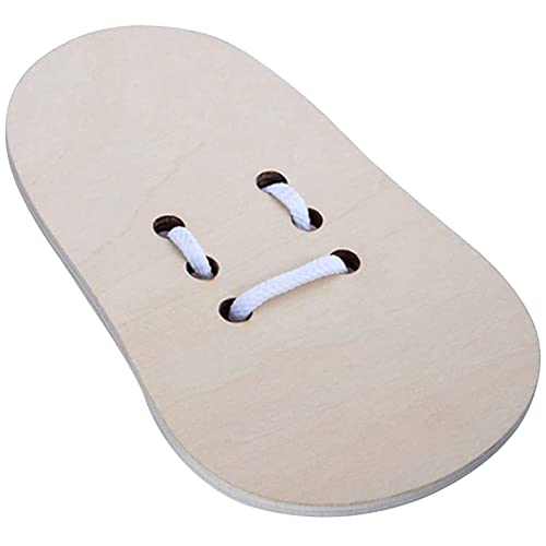 Fitn beau 2pcs Wooden Lacing Shoe, Learn to Tie Shoe Laces Kids, Shoe Lace Practice Board, Kids Shoe Lace, Tie Shoe Laces Practice for Kids, Children's Sports Skills Toys, Educational Tools