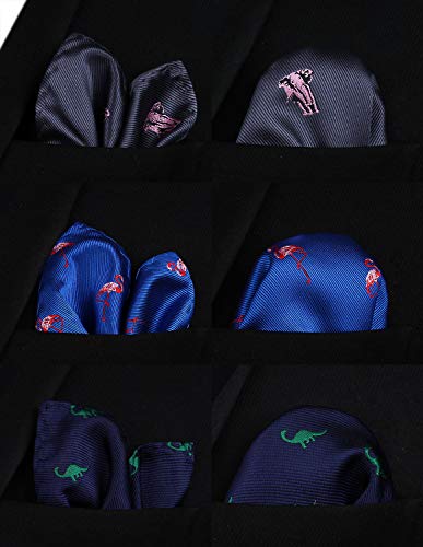 HISDERN Boys' Pre-tied Necktie Parent-child Tie Tie for Kids School Boy Pocket Square Set…