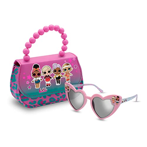 Betaview Official Licensed LOL Surprise! Sunglasses | Children's Pink Bag Pack Sunglasses for Girls | Kids and Toddlers Sunglasses with 100% UV Protection | One Size Girl's Sunglasses for Kids Age 3+