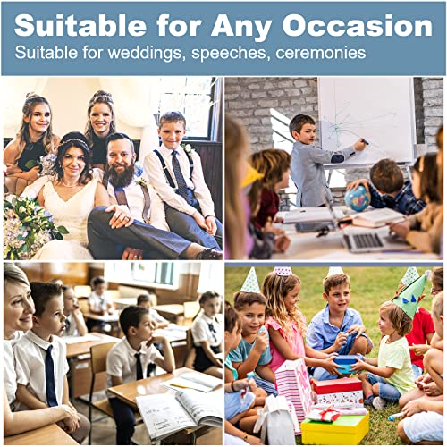 Kajeer Pre-tied Kids Boys Neckties - Adjustable Buckle Closure Gabardine Toddler Ties for Formal School Wedding Party