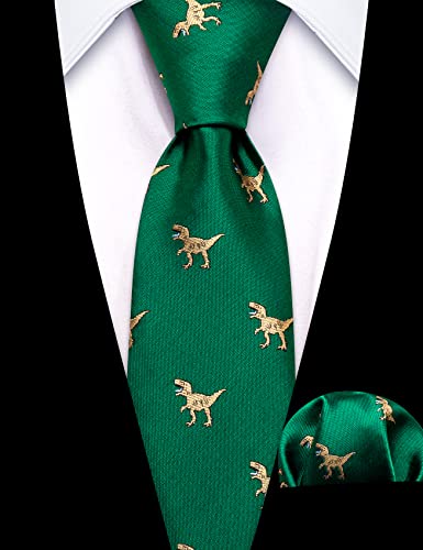 Barry.Wang Boys Tie Boys Silk Necktie Pocket square Set,Paisley Plaid For Prom Party Busines Ceremony