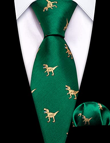 Barry.Wang Boys Tie Boys Silk Necktie Pocket square Set,Paisley Plaid For Prom Party Busines Ceremony