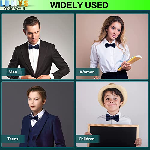 LRMYS Kids Adjustable Pre-tied Silk Bow Tie, 11.5CM Classic Formal Bow Necktie for Children Adult Birthday Wedding Photo Party Banquet Prom Ball Fancy Dress, Pink 1 Pack