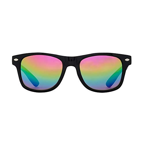 Kids Sunglasses Girls Boys Children Classic Style Shades UV 400 Protection (Rainbow)