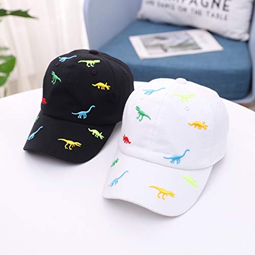 Miyanuby Baby Kids Baseball Caps Cotton Adjustable Summer Sun Hats for Toddler Baby Boys Girls Cartoon Dinosaur Hats Blue