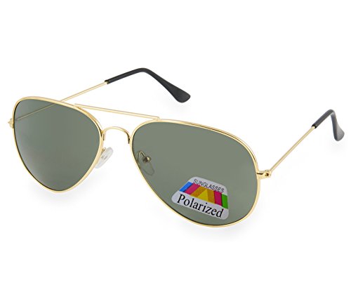 MFAZ Morefaz Ltd Children Polarized Pilot Sunglasses Mirrored Kids Boys Girls Glasses UV400 (Black Gold)