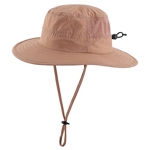 Magracy Toddler Kids Adventure Sun Hat Waterpoof UPF 50+ Protection Bucket Hat for Boy Girl Adjustable Dark Khaki L