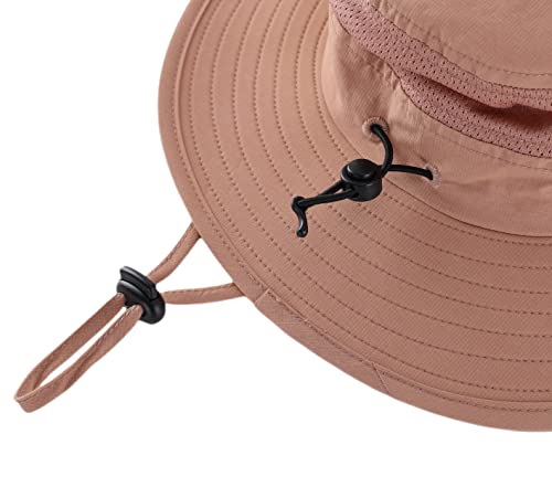 Magracy Toddler Kids Adventure Sun Hat Waterpoof UPF 50+ Protection Bucket Hat for Boy Girl Adjustable Dark Khaki L