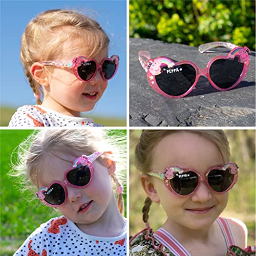 Betaview Official Licensed Peppa Pig Sunglasses | Pink Children's Sunglasses for Girls | Kids Sunglasses with 100% UV Protection | One Size Girl's Sunglasses for Kids Age 3+