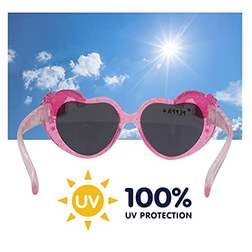 Betaview Official Licensed Peppa Pig Sunglasses | Pink Children's Sunglasses for Girls | Kids Sunglasses with 100% UV Protection | One Size Girl's Sunglasses for Kids Age 3+