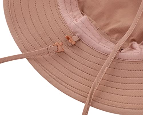 Magracy Toddler Kids Adventure Sun Hat Waterpoof UPF 50+ Protection Bucket Hat for Boy Girl Adjustable Dark Khaki L