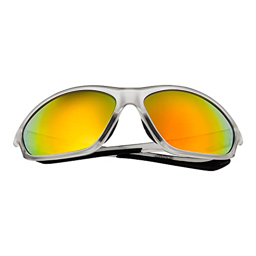 Ultra Storm Grey Frame Childrens Wraparound Sports Style Sunglasses UV400 Protection Boys Girls Kids Shades UVA UVB Glasses Durable Frame Unisex Recommended Age 10 to 16 Years