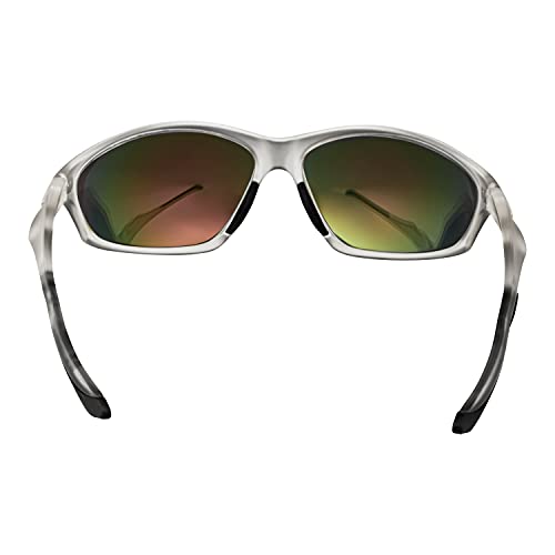 Ultra Storm Grey Frame Childrens Wraparound Sports Style Sunglasses UV400 Protection Boys Girls Kids Shades UVA UVB Glasses Durable Frame Unisex Recommended Age 10 to 16 Years