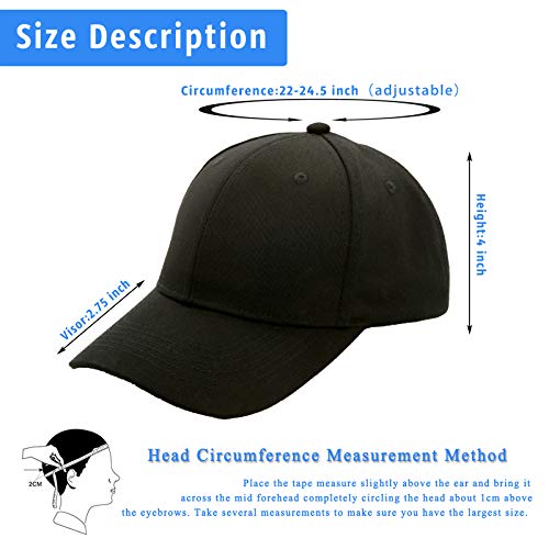 Interstellar Fire Baseball Cap for Men Women - 100% Cotton Adjustable Plain Hat - Unisex One Size Sun Hat for Youth Boys Ponytail Ladies - Sports Trucker Hats (Black)