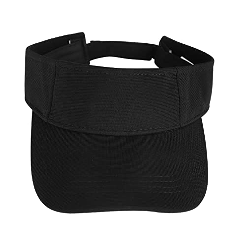 LONTG Kids Sun Visor Cap Toddler Adjustable Baseball Cap Wide Brim Sun Protection Hat Children Summer Beach Cap Sports Leisure Cap Outdoor Travel Cotton Sun Hat for Boys Girls 1-8 Years Old Black