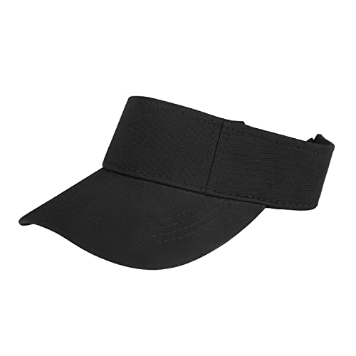 LONTG Kids Sun Visor Cap Toddler Adjustable Baseball Cap Wide Brim Sun Protection Hat Children Summer Beach Cap Sports Leisure Cap Outdoor Travel Cotton Sun Hat for Boys Girls 1-8 Years Old Black