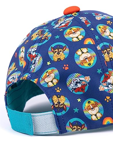 Paw Patrol Boys Snapback Cap & Sunglasses | Blue Summer Hat & Shades for Kids | Rubble, Chase & Marshall Cool Dude | Adjustable Clasp Holiday Headwear | Cool Merchandise Gift for Children