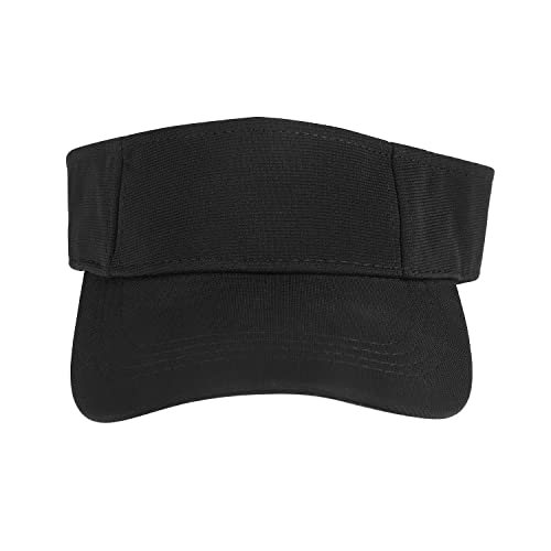 LONTG Kids Sun Visor Cap Toddler Adjustable Baseball Cap Wide Brim Sun Protection Hat Children Summer Beach Cap Sports Leisure Cap Outdoor Travel Cotton Sun Hat for Boys Girls 1-8 Years Old Black