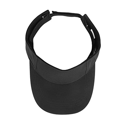 LONTG Kids Sun Visor Cap Toddler Adjustable Baseball Cap Wide Brim Sun Protection Hat Children Summer Beach Cap Sports Leisure Cap Outdoor Travel Cotton Sun Hat for Boys Girls 1-8 Years Old Black