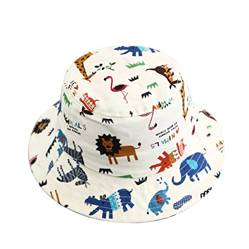 imKutie Baby Sun Hat, UPF 50+ Toddler Kids Cartoon Animal Shark Star Summer Bucket Hats Adjustable Baby Hat with Chin Strap for 6 Months-8 Years