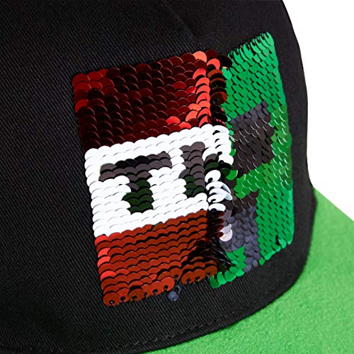 Minecraft Baseball Caps for Boys, Kids Trucker Hat with Creeper and TNT, One Size Baseball Cap, Official Video Game Merchandise for Childrens, Gifts for Gamers (Multicoloured)