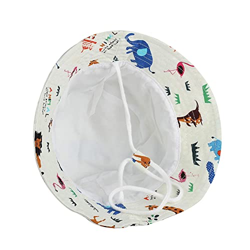 imKutie Baby Sun Hat, UPF 50+ Toddler Kids Cartoon Animal Shark Star Summer Bucket Hats Adjustable Baby Hat with Chin Strap for 6 Months-8 Years
