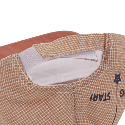 Afinder Babies Lovely Cartoon Peak Cap Toddlers Breathable Cotton Mesh Sun Hats Anti-UV Supple Brim Visor Hats Baseball Caps for 6-12M Girls Boys Orange