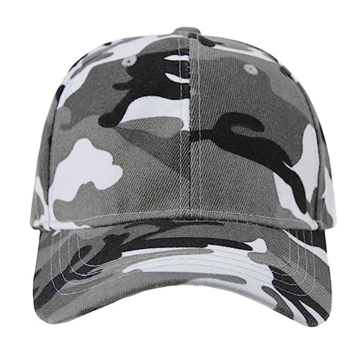 Afinder Mens Teen Boys Camouflage Baseball Cap Sun Protection Large Visor Cotton Sun Hats Headwear Breathable Outdoor Sports Cycling Camping Fishing Hunting Travel Beach Tennis Golf Hat Cap