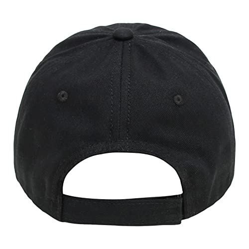 YILEEGOO Toddler Baby Kids Boys Girls Baseball Summer Sun Caps Casual Style Solid Color Adjustable Summer Hats Sun Protection Outdoor Accessories (Black, 6-12 Months)