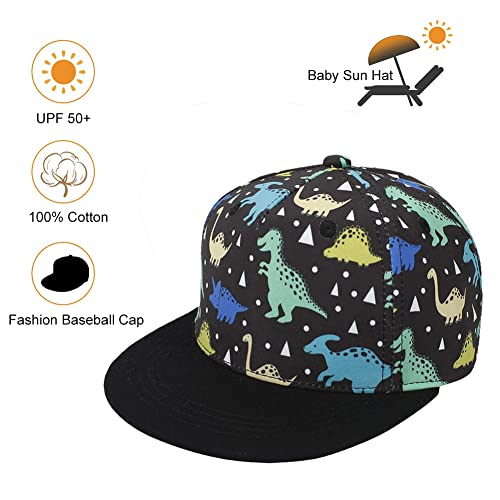 imKutie Kids Baseball Cap Cute Cartoon Dinosaur Shark Rainbow Whale Boys Girls Sun Hats Adjustable Hat for 1-8 Years