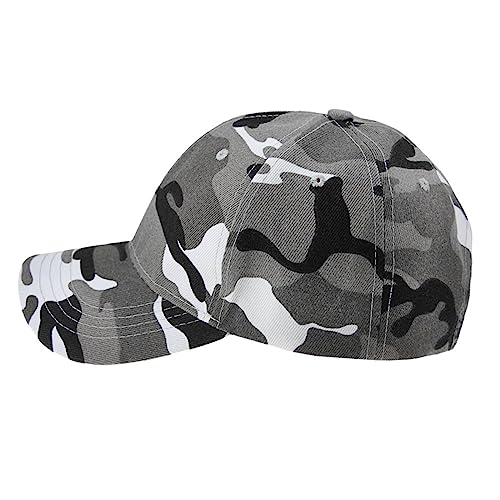 Afinder Mens Teen Boys Camouflage Baseball Cap Sun Protection Large Visor Cotton Sun Hats Headwear Breathable Outdoor Sports Cycling Camping Fishing Hunting Travel Beach Tennis Golf Hat Cap