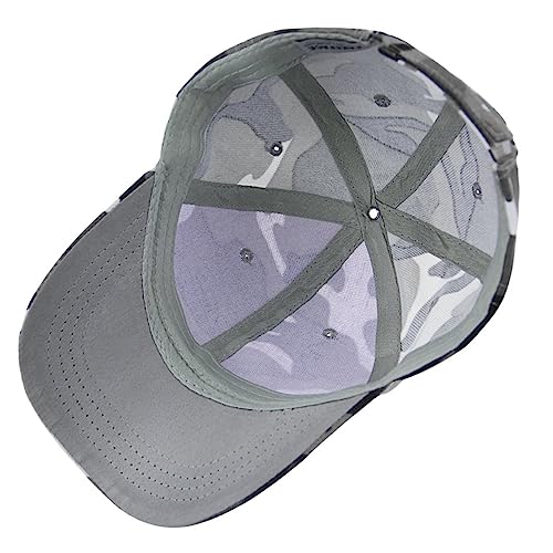 Afinder Mens Teen Boys Camouflage Baseball Cap Sun Protection Large Visor Cotton Sun Hats Headwear Breathable Outdoor Sports Cycling Camping Fishing Hunting Travel Beach Tennis Golf Hat Cap