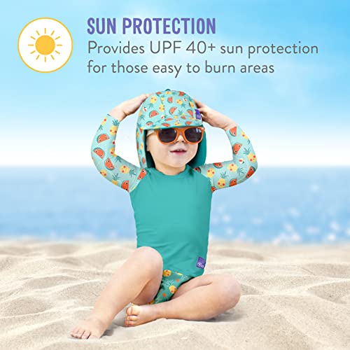 Bambino Mio, Reversible Swim Sun Hat, Baby and Toddler, Cap with Neck Protection, UPF40+