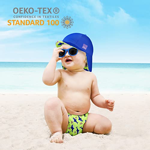 Bambino Mio, Reversible Swim Sun Hat, Baby and Toddler, Cap with Neck Protection, UPF40+