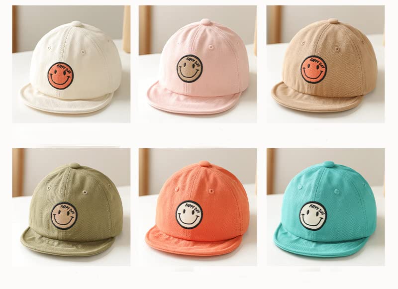 YAMEE Baby Baseball Cap Toddler Infant Sun Hat Breathable Kids Boys Girls Cute Cap Hat for Spring Summer (White)