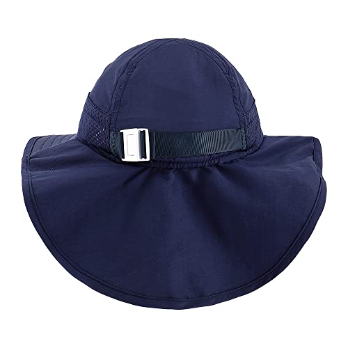 MASOCIO Baby Sun Hat Toddler Kids Boys Girls Summer Bucket Hats Cap Boy 1 2 Years 12 18 Adjustable Age 6-24 Months Navy Blue