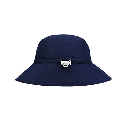 Baby Sun Hat Smile Face Toddler UPF 50+ Sun Protective Bucket hat Nice Beach Hat for Baby Girl boy Adjustable Cap Navy