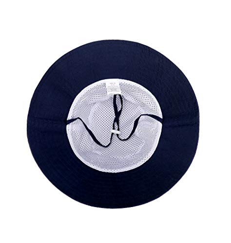 Baby Sun Hat Smile Face Toddler UPF 50+ Sun Protective Bucket hat Nice Beach Hat for Baby Girl boy Adjustable Cap Navy