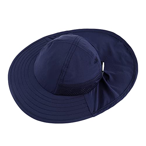 MASOCIO Baby Sun Hat Toddler Kids Boys Girls Summer Bucket Hats Cap Boy 1 2 Years 12 18 Adjustable Age 6-24 Months Navy Blue