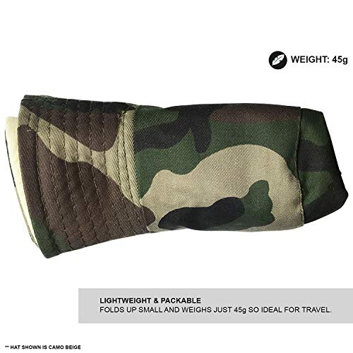 TOSKATOK® UPF 50+ Boys Kids Camouflage 2 in 1 Reversible 100% Cotton Summer Beach Bucket Sun Hat-GREY-54