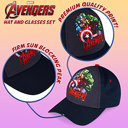 Marvel Baseball Cap for Boys Breathable Boys Hat Summer Accessories One Size Adjustable Strap Spiderman Avengers Gifts for Boys (Navy)