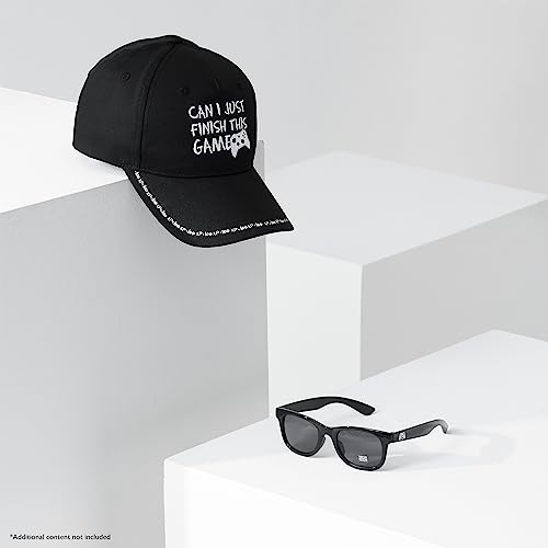 CityComfort Baseball Cap and Kids Sunglasses Set 100% UV Protection, Gamer Boys Hat Boys Summer Accessories Gaming Gifts Black