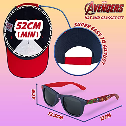 Marvel Baseball Cap for Boys Breathable Boys Hat Summer Accessories One Size Adjustable Strap Spiderman Avengers Gifts for Boys (Navy)