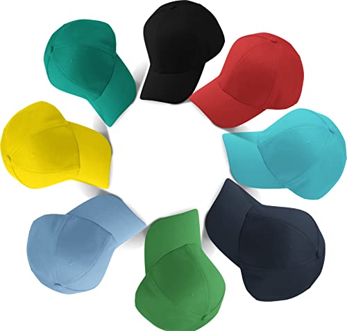Romens Ltd Girl Boy Plain Baseball Hat Girls Kids Cap Sun Protection (White), 4-14 Years