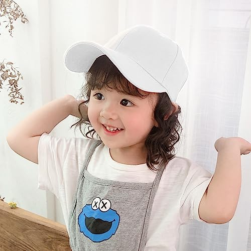 Childrens Kids Baseball Cap Hat Boys Girls Adjustable Cotton Baseball Cap Children School Caps Kid Caps Sport Baseball Cap Plain Peaked Cap Trucker Hat Summer Hat Boys Girls Sun Hat Sun Protection Hat