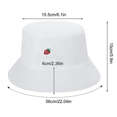 Heyu-Lotus 2Pcs Bucket Hat Women Foldable Beach Sun Hat Fisherman Hats Unisex Summer Travel Sun Cap for Holidays Camping Fishing