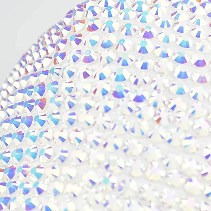 ASD Accessories Rhinestone Women's Cap,Bling Diamond Baseball Cap Adjustable Snapback Sparkle Bling Cotton Sun Hat for Girls Womens-White